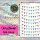 Christmas Lights Stickers - Bright Rainbow