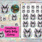Christmas Lights Betty Stickers - Bright Rainbow