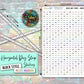 Horizontal Day Strip Stickers - Pastel - Block Style