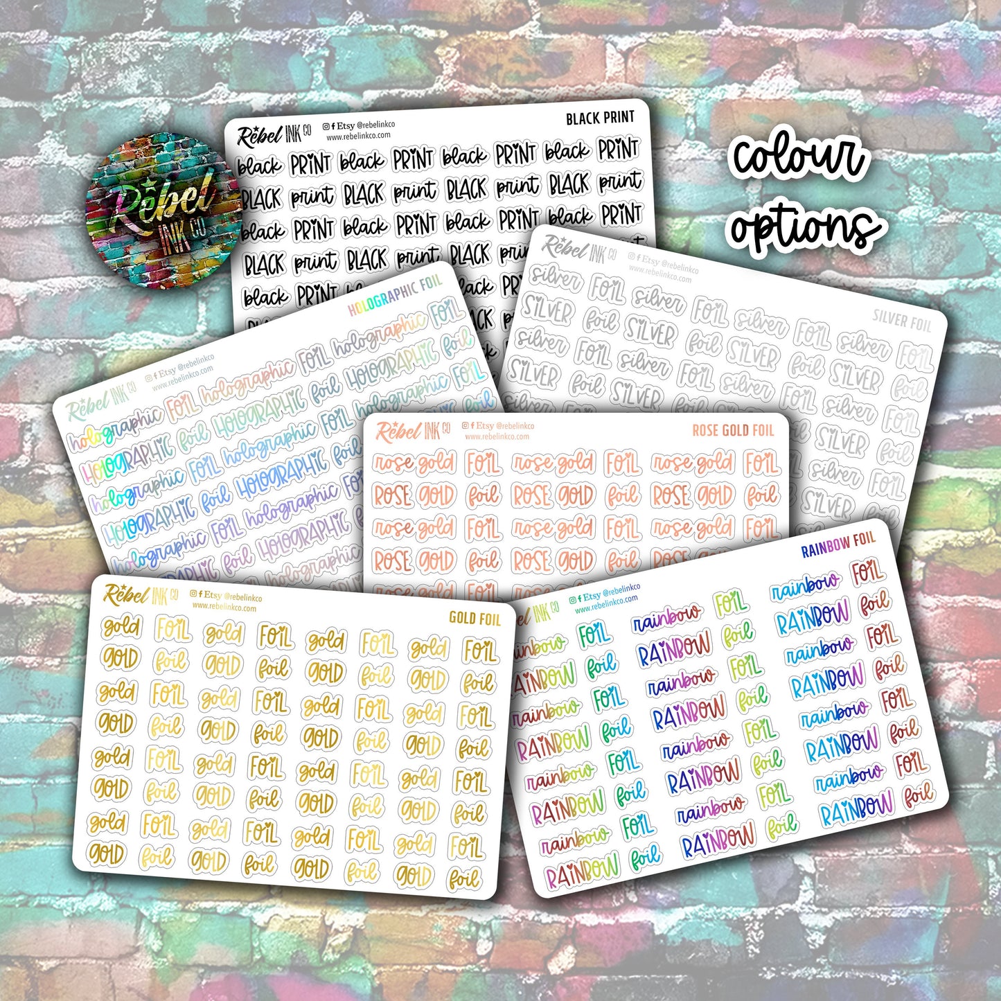 Next Month Script Stickers