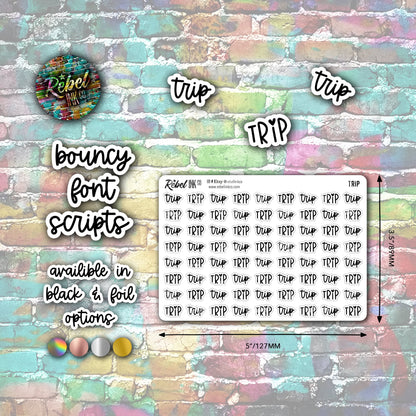 Trip Script Stickers