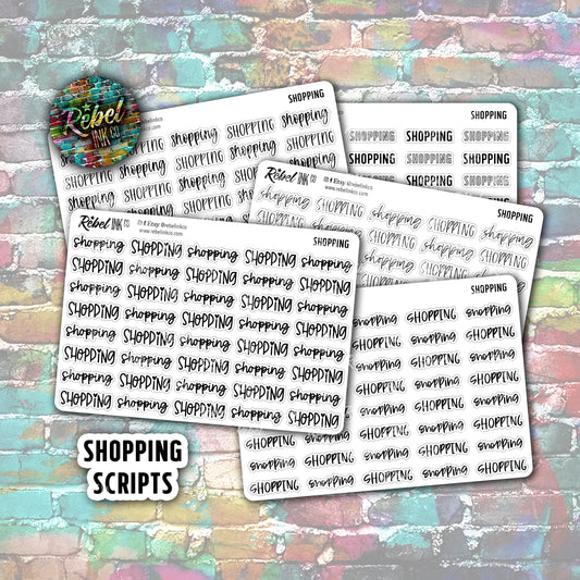 Shopping Script Stickers