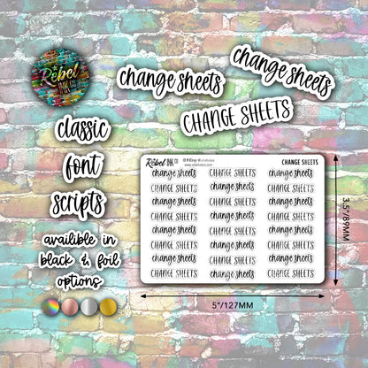 Change Sheets Script Stickers