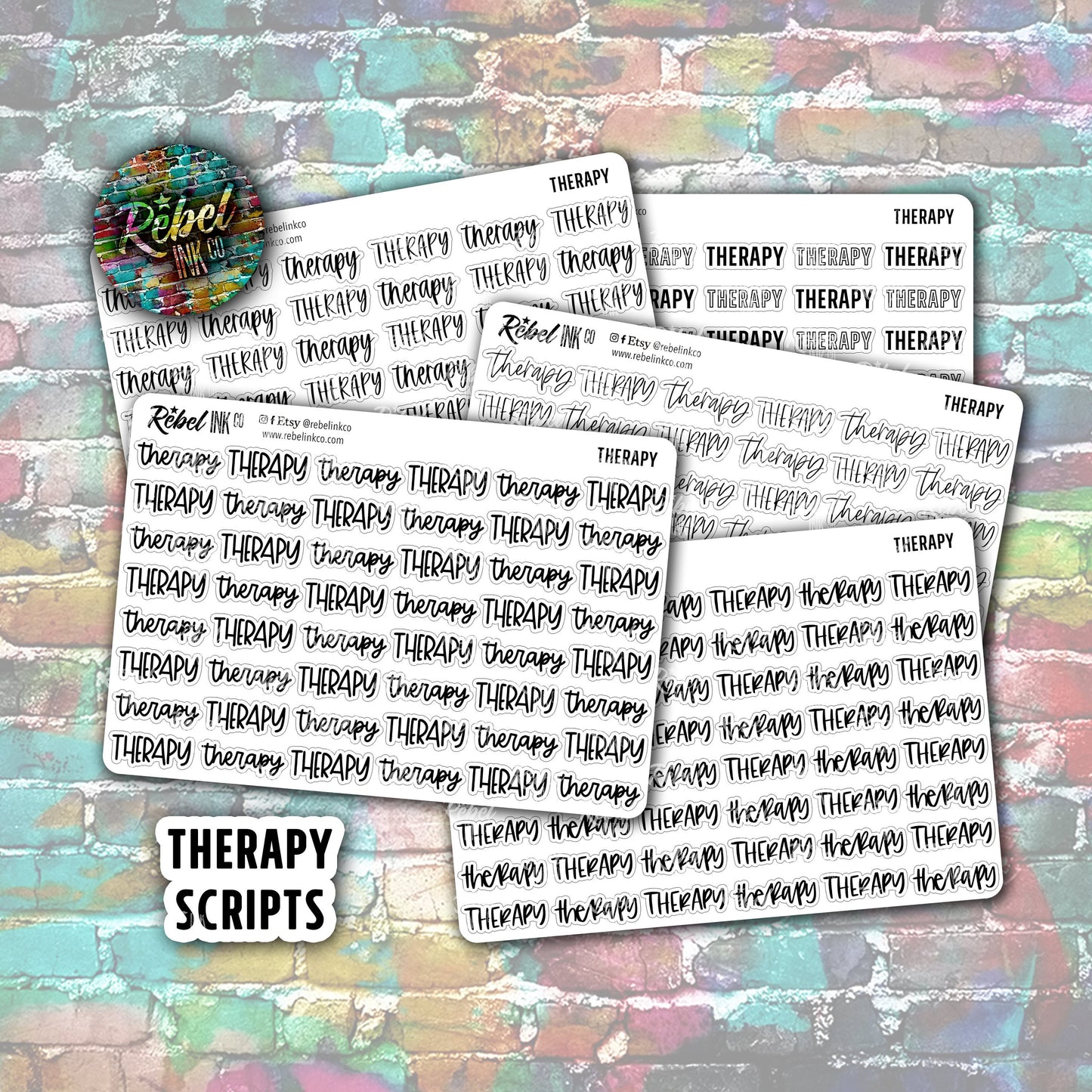 Therapy Script Stickers