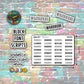 Wardrobe - Script Stickers