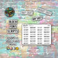 Shift Script Stickers - Day/Night