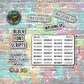 Washing Up Script Stickers