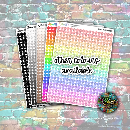 Mini Star Stickers - Pink Ombre