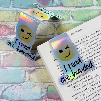 I Read One Handed - Magnetic Bookmark