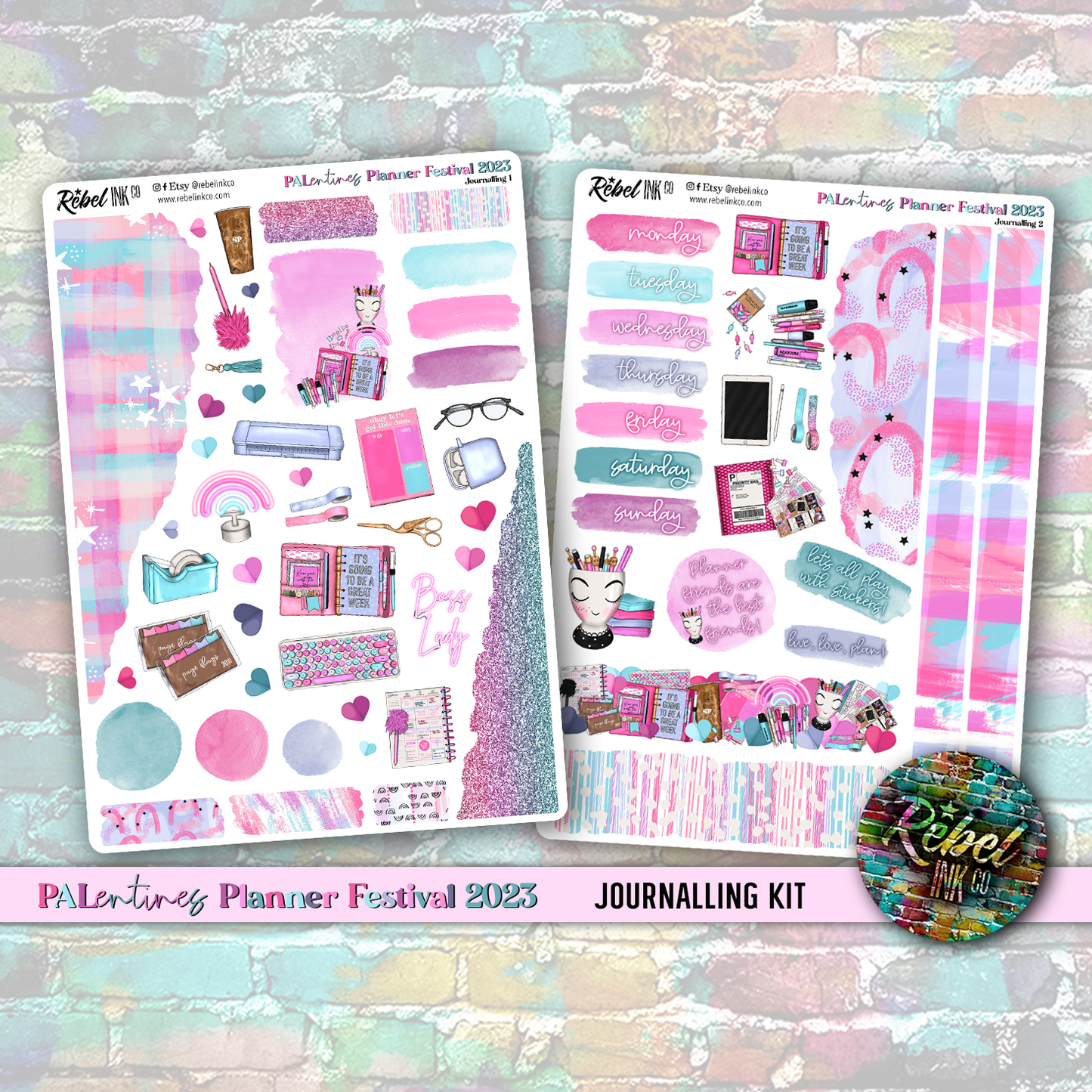 Palentines Planner Festival OFFICIAL - Journalling Kit