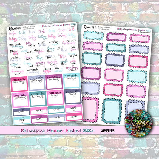 Palentines Planner Festival OFFICIAL - Sampler and Scalloped Boxes