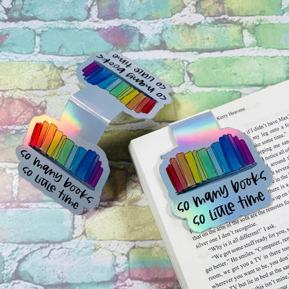 So Many Books, So Little Time - Magnetic Bookmark