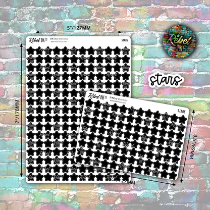 Star Stickers - Black